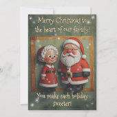 Vintages Oma und Opa Weihnachten Gruß (Vorderseite)