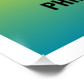 Vintages Ombre Concept Poster mit Foto Custom (Ecke)