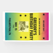 Vintages Ombre Concept Poster mit Foto Custom Banner (Horizontal)