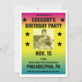 Vintages Ombre Concept Poster mit Foto Custom Einladung (Vorderseite)