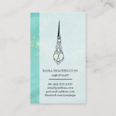 *~* Vintages Ombre viktorianisches Scheren HAAR Visitenkarte (Rückseite)