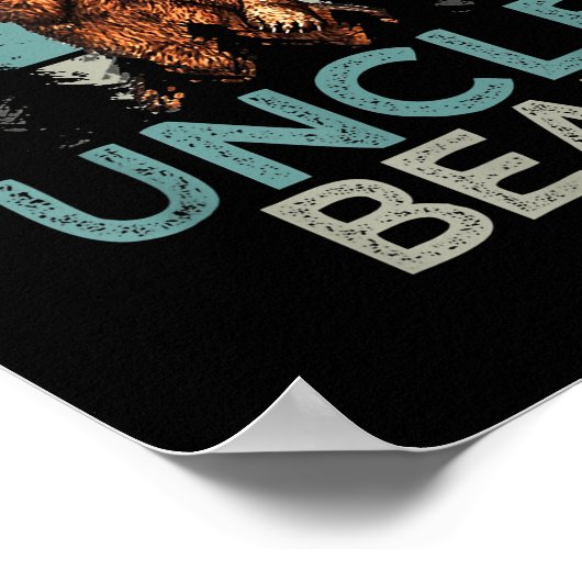 Vintages Onkel-Bär-Camping Poster (Ecke)