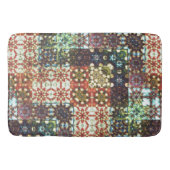 Vintages, opak-kaleidoskopisches Mosaik Badematte (Vorderseite)