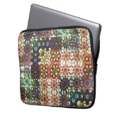 Vintages, opak-kaleidoskopisches Mosaik Laptopschutzhülle (Vorderseite Links)