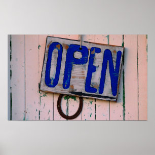 Vintages Open Sign Poster