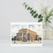 Vintages Opernhaus in Frankfurt Postkarte (Stehend Vorderseite)