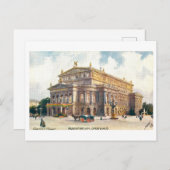 Vintages Opernhaus in Frankfurt Postkarte (Vorne/Hinten)