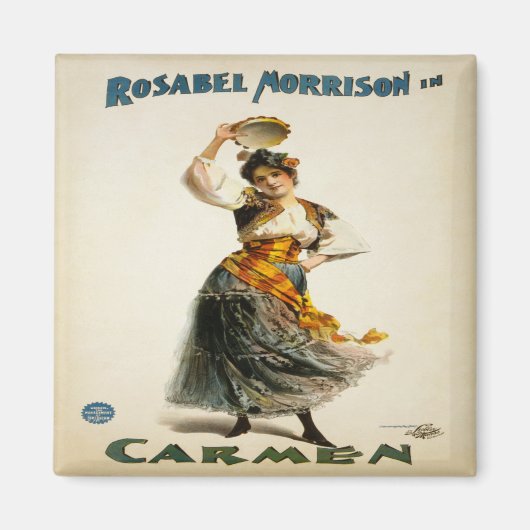 Vintages Opernposter-Magnet Magnet (Vorne)