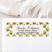 Vintages Orange Apricots Wasserfarbmuster (Insitu)