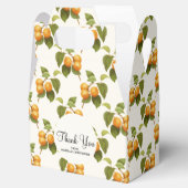 Vintages Orange Apricots Wasserfarbmuster Geschenkschachtel (Geöffnet)