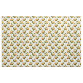 Vintages Orange Apricots Wasserfarbmuster Stoff (Yard (91,4 cm))