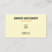 Vintages Orange Apricots Wasserfarbmuster Visitenkarte (Rückseite)