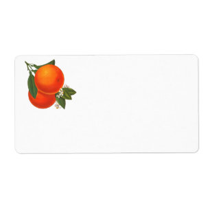 Vintages Orange Art Label