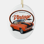 Vintages orange Camaro Keramikornament (Rechts)