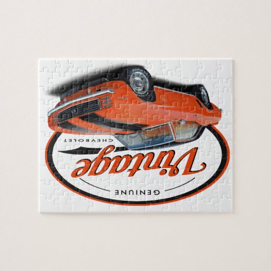 Vintages orange Camaro Puzzle (Horizontal)