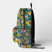 Vintages Orange & Lemon Blossom Muster Bedruckter Rucksack (Rechts)