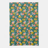 Vintages Orange & Lemon Blossom Muster Geschirrtuch (Vertikal)