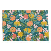 Vintages Orange & Lemon Blossom Muster Kissenbezug (Rückseite-Rechts)