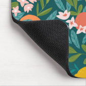 Vintages Orange & Lemon Blossom Muster Mousepad (Ecke)