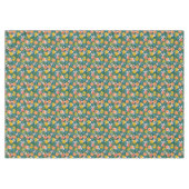 Vintages Orange & Lemon Blossom Muster Tischdecke (Vorderseite (Horizontal))