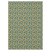 Vintages Orange & Lemon Blossom Muster Tischdecke (Vorderseite)