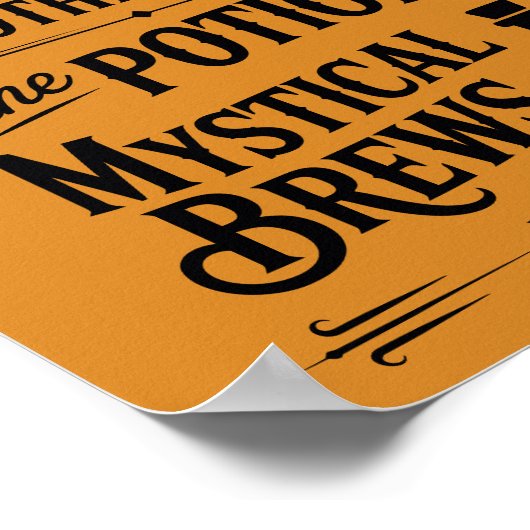 Vintages Orange Poster (Ecke)