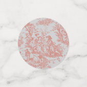 Vintages orangefarbenes Duschbad Konfetti (Klein Vorderseite)