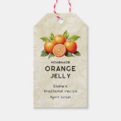 Vintages orangefarbenes Küchenschild Geschenkanhänger (Vorderseite)