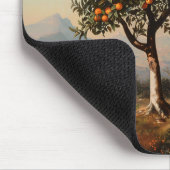 Vintages Orangenbaumgemälde Mousepad (Ecke)