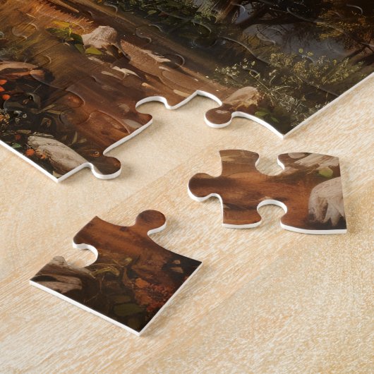 Vintages Orangenbaumgemälde Puzzle (Seite)