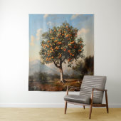 Vintages Orangenbaumgemälde Wandteppich (Beispiel)