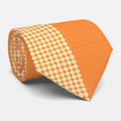 Vintages Orangencrememuster Krawatte (Gerollt)