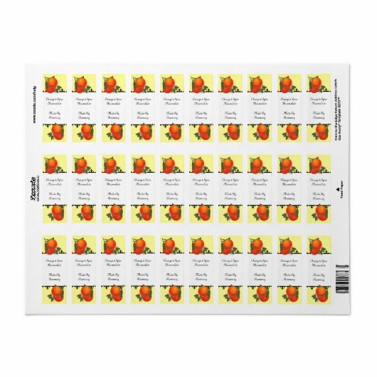 Vintages Orangenkonservieren oder Seifenbeschriftu (Vorne)