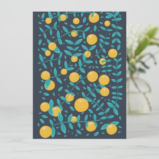 Vintages Orangenobst (Stehend Vorderseite)