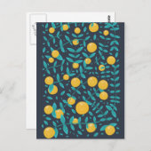 Vintages Orangenobst Postkarte (Vorne/Hinten)