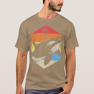Vintages Orca Art Whale Liebe Retro Seeblick T-Shirt