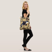 Vintages Orca-Nautische Muster Tasche (Am Model)