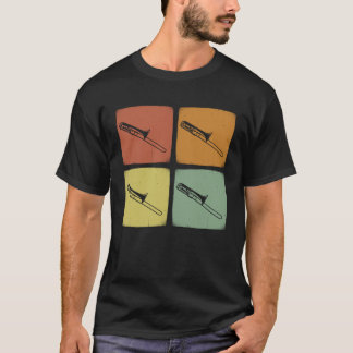 Vintages Orchesterinstrument Retro Trombone Musici T-Shirt