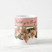 Vintages Orchid-Monogramm Kaffeetasse (Mittel)