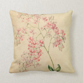 Vintages Orchidee Kissen