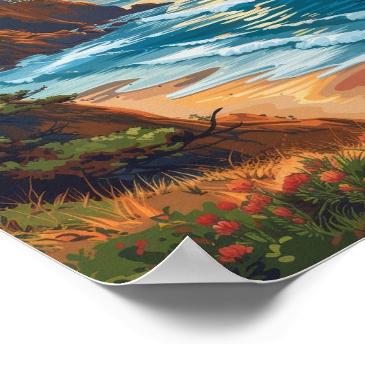 Vintages Oregon Travel Poster (Ecke)