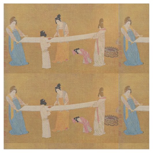Vintages orientalisches Frauen-und Stoff (Nahaufnahme)