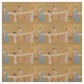 Vintages orientalisches Frauen-und Stoff (Muster)