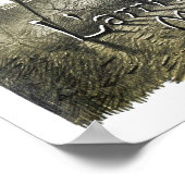 Vintages Original-Alien-Invasion 28"×20" Poster (Ecke)