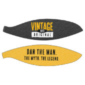 Vintages Original Black & Gold Leather Geburtstag Basketball (Panele)