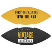 Vintages Original Black & Gold Leather Geburtstag Football (Paneele)