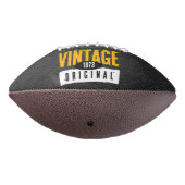 Vintages Original Black & Gold Leather Geburtstag Football (Gedreht 270)