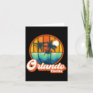 Vintages Orlando Florida Sommerurlaub Strand Souv Karte