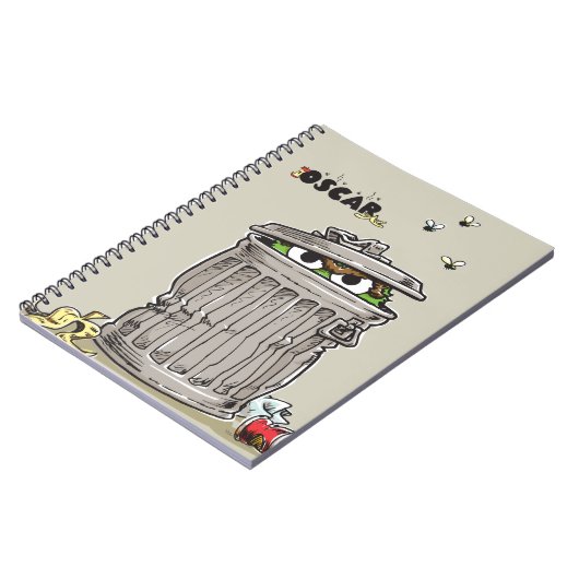 Vintages Oscar in Mülleimer Notizblock (Linke Seite)