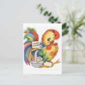 Vintages Osterbild Feiertagspostkarte (Stehend Vorderseite)